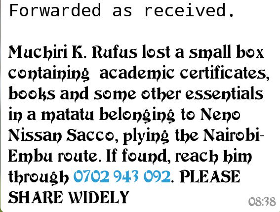 Retweet &amp; share widely