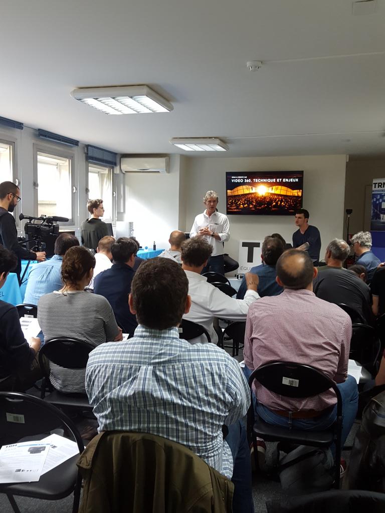 TRM_Audiovisuel's tweet image. La Masterclass #VR #LIVE #360 autour de la caméra tout en un #orah démarre !