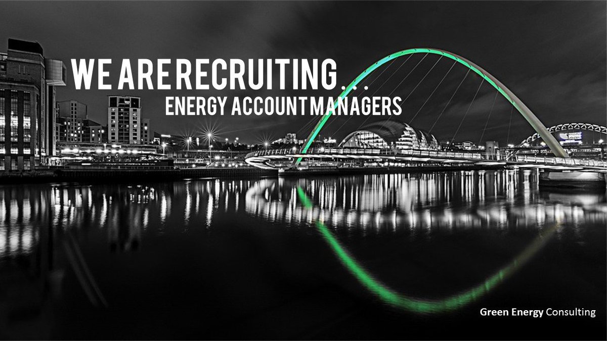 We have a fantastic opportunity here at GEC for Energy Account Managers, contact our recruitment team today: 01913006161 #itsgoodtobegreen