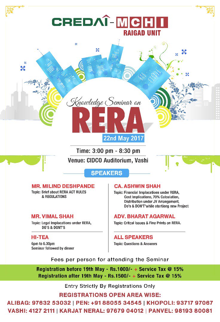 MukundChavanonX's tweet photo. Inviting members of @CREDAI_MCHI for hearing RERA Advisors @milind4270 @ashwinshah_ca &amp; #VimalShah .Host:MCHI #Raigad unit @IamArvindMathur https://t.co/mDLzWoMbR4