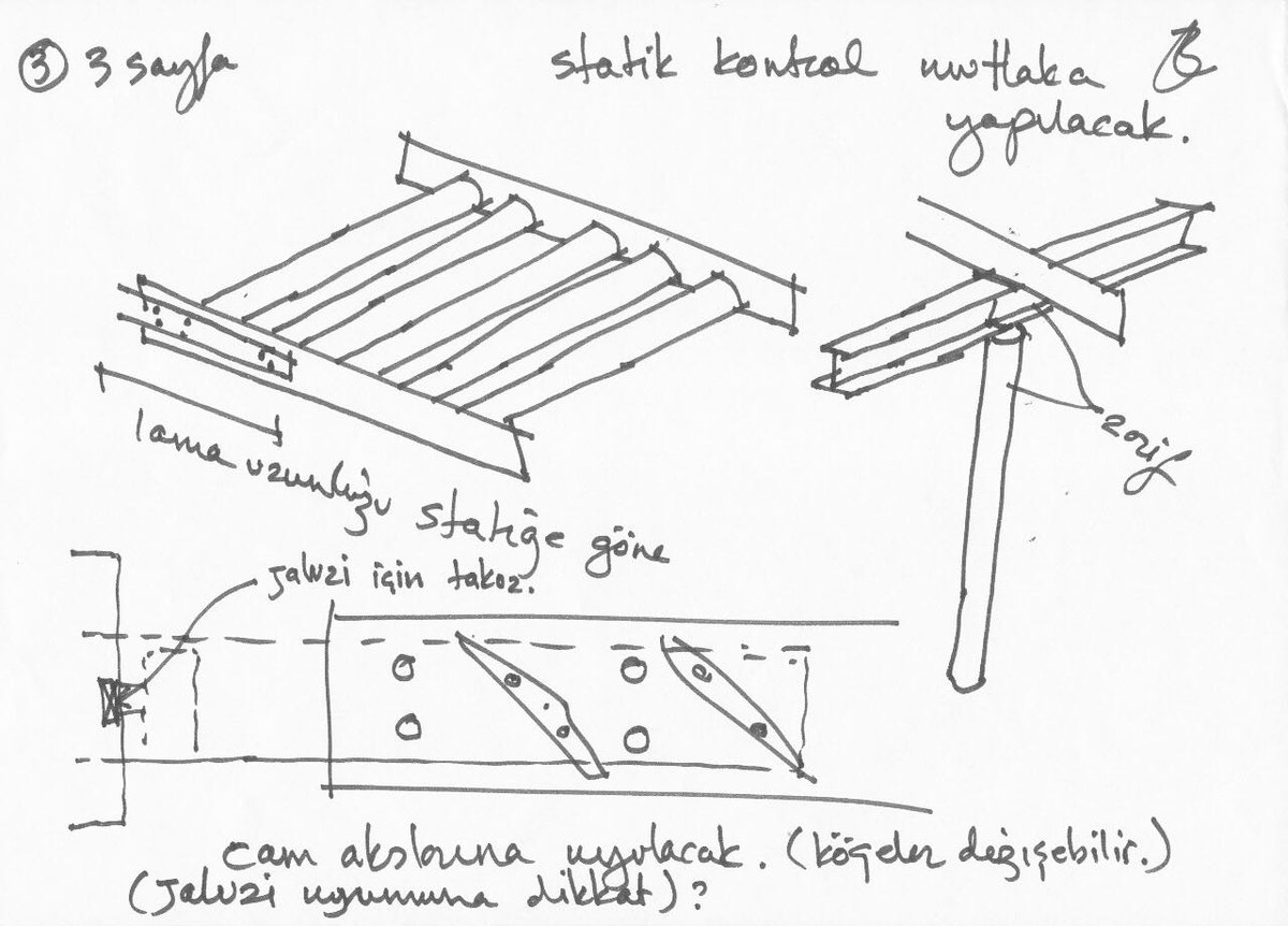 eston administration&amp;sales office / boran ekinci / detail sketch #sketch #detail #detailsketch #shade #sunshade #facade #facades