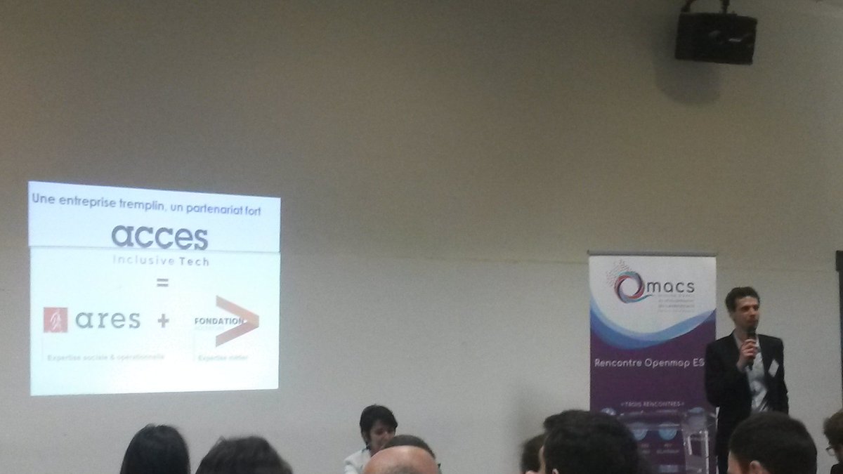 mgsaenz7's tweet photo. Pitch de #Acces --> @AresAssociation @AccentureFrance #openmapnumeriques @CHANTIERecoleIF #GRAFIE @GIP_MAXIMILIEN #ESS #IAE https://t.co/dYTaP9X5Lc