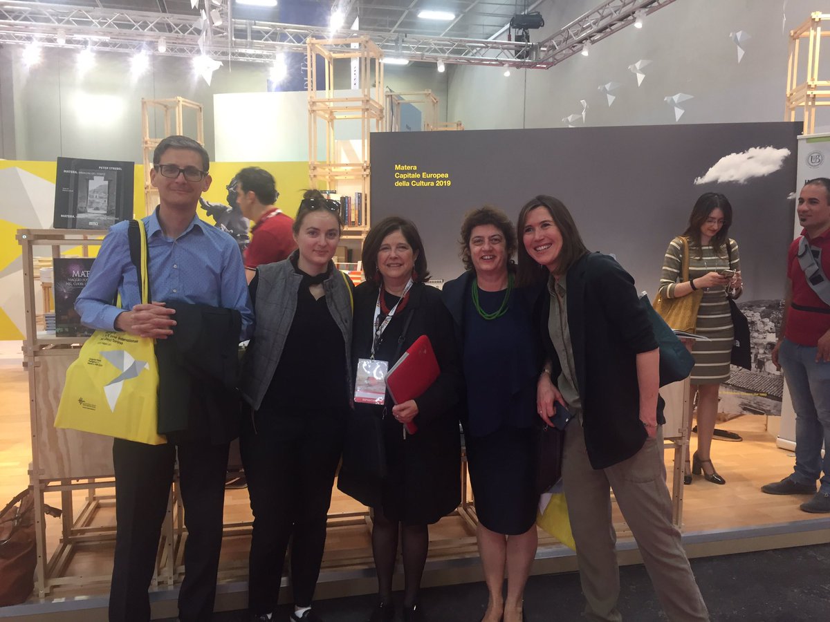 quentinatara's tweet photo. @Matera2019 with @Valletta2018 @MONS2015 @Wro2016 beyond the borders #salonedellibro https://t.co/iMEZfiUQxL