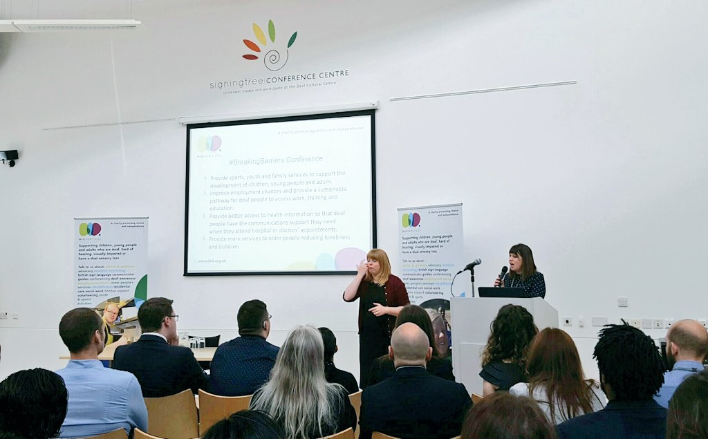.<a href="/BIDServices/">BID Services</a> for their #BreakingBarriers Conference - Access to #sport &amp; sustainable community programmes on the agenda #DeafAwarenessWeek