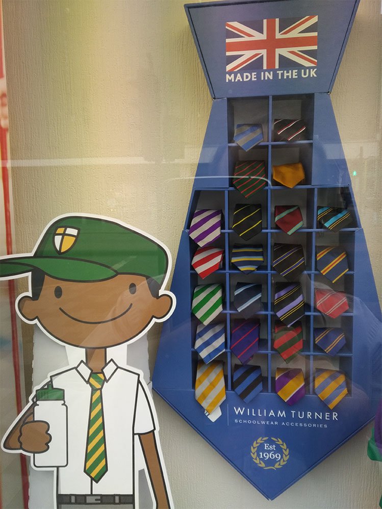 WTSchoolwear's tweet image. Maybe a tad bias, but what a fabulous window. Thanks for the photo @NewplanSolution #POS #retail #schoolwear #window #ties
