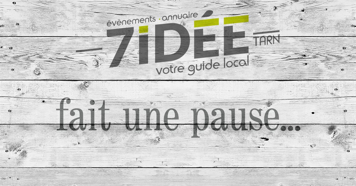 7idee's tweet image. 7idée du Tarn (7idee.fr) fait une pause sans délai précis.
Merci de votre confiance