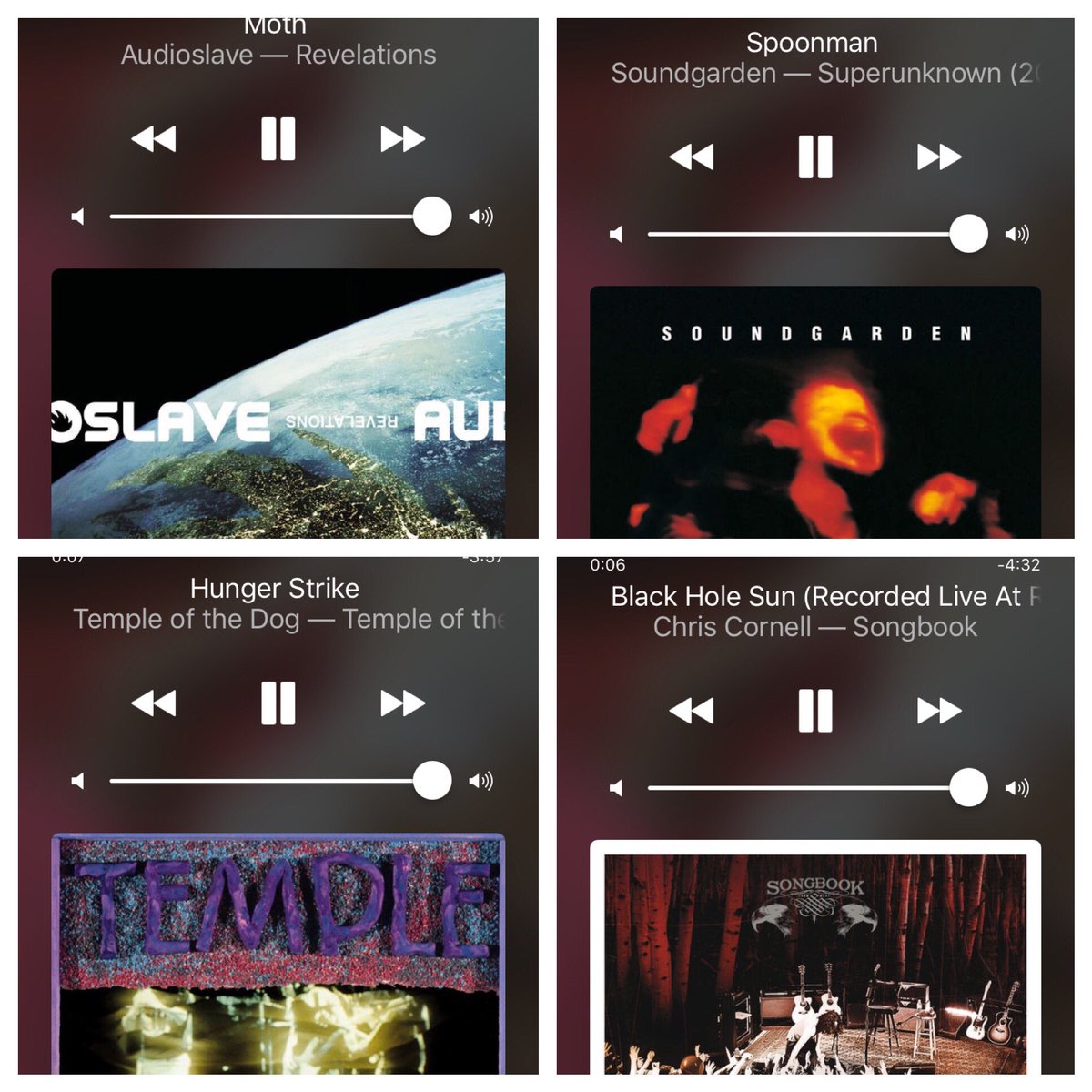 BAC2505's tweet photo. Little sample of tonight's sad drive home #ripchriscornell https://t.co/wgSTowJoEq