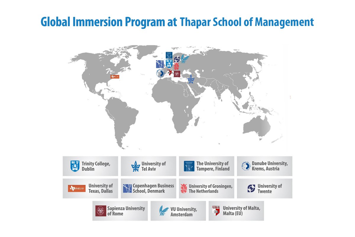 <a href="/TSM_TU/">Thapar School of Mgt</a> offers opportunities with leading universities across globe, 21 students this summer will explore the way world conducts business.