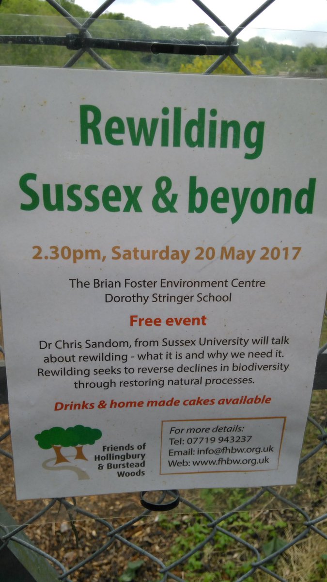 jnicho02's tweet photo. Talk on rewilding at Dorothy Stringer, Brighton on Saturday 20 May 2:30pm https://t.co/tS4yNvX89Y