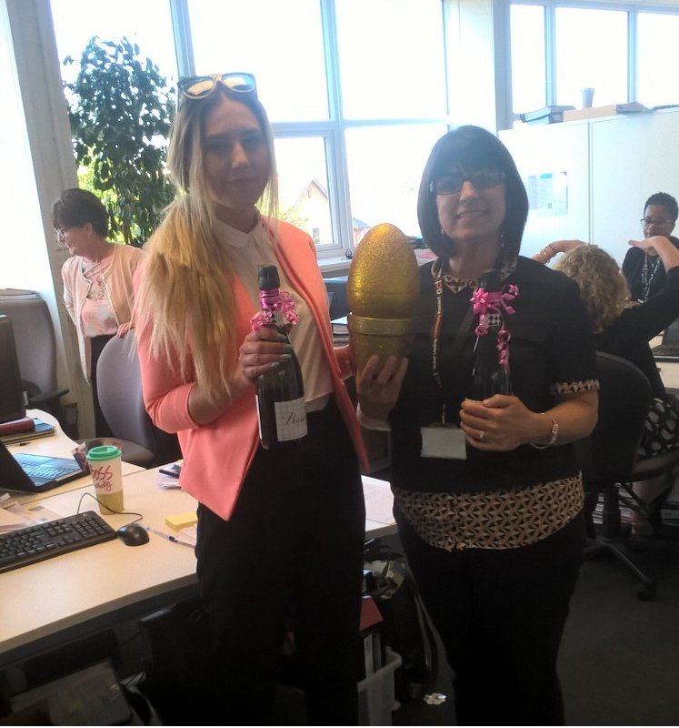 HSC_acttraining's tweet photo. Congratulations to our 'Golden Egg' Staff this month. Donna Amman and @georgiaaaax  Well done. Who is going to get the Golden Egg next?! https://t.co/ffRHz3EG5Z