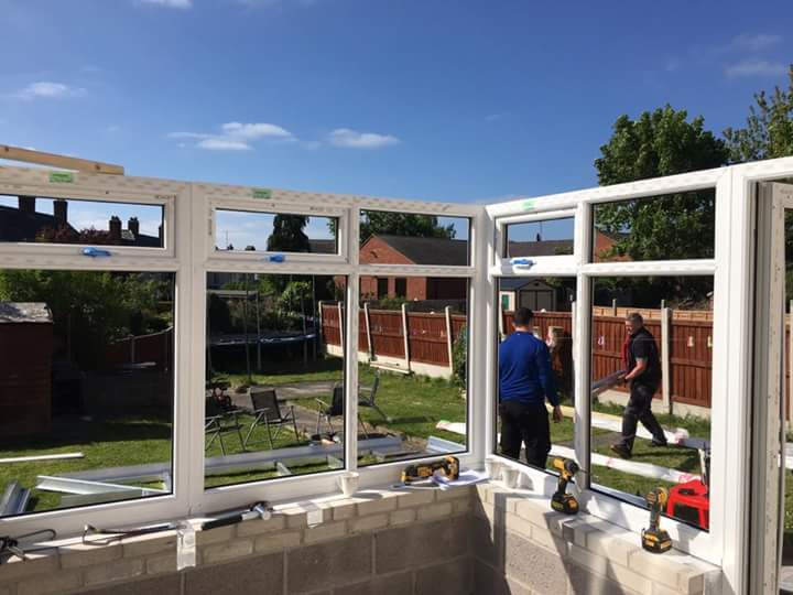 GwydyrWindows's tweet photo. Edwardian conservatory in white UPV-C with Equinox slate effect Roof 😊 https://t.co/Vwg4GgJB1B