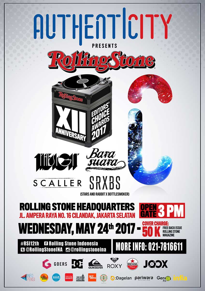 Rolling Stone INA (@rollingstoneina) on Twitter photo #AuthenticityID x #RollingStoneIndonesia mempersembahkan "#RSI12th ANNIVERSARY"
24 Mei'17 <a href="/RollingStoneINA/">Rolling Stone INA</a> HQ
🏷: goers.co/rsi12th #AuthenticityID x #RollingStoneIndonesia mempersembahkan "#RSI12th ANNIVERSARY"
24 Mei'17 <a href="/RollingStoneINA/">Rolling Stone INA</a> HQ
🏷: goers.co/rsi12th