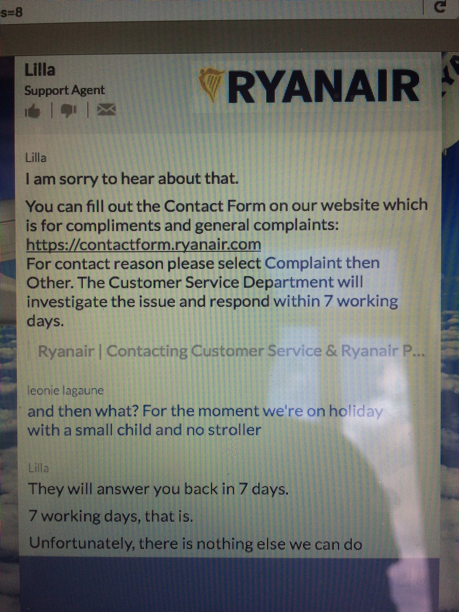 stroller ryanair