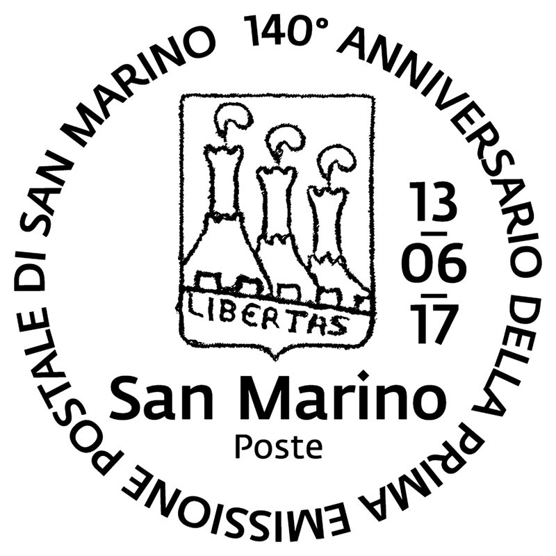 UFN_RSM's tweet photo. #UFN #SanMarino #filatelia - Cod. 652: #francobollo 140° 1°emissione #RSM. #ricamato #adesivo. Emissione 13/06/2017. https://t.co/UtNgxu4UwK