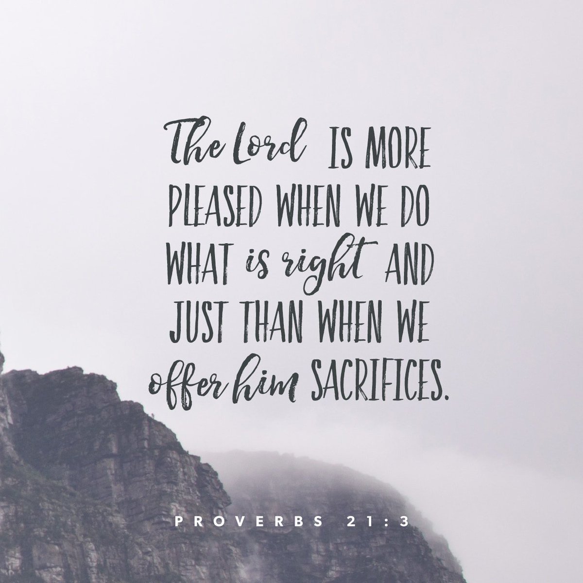 Daily_Bible's tweet photo. The LORD is more pleased when we do what is right and just than when we offer him… https://t.co/Q7P5Sfn8aN https://t.co/RlCh0hG0Jw