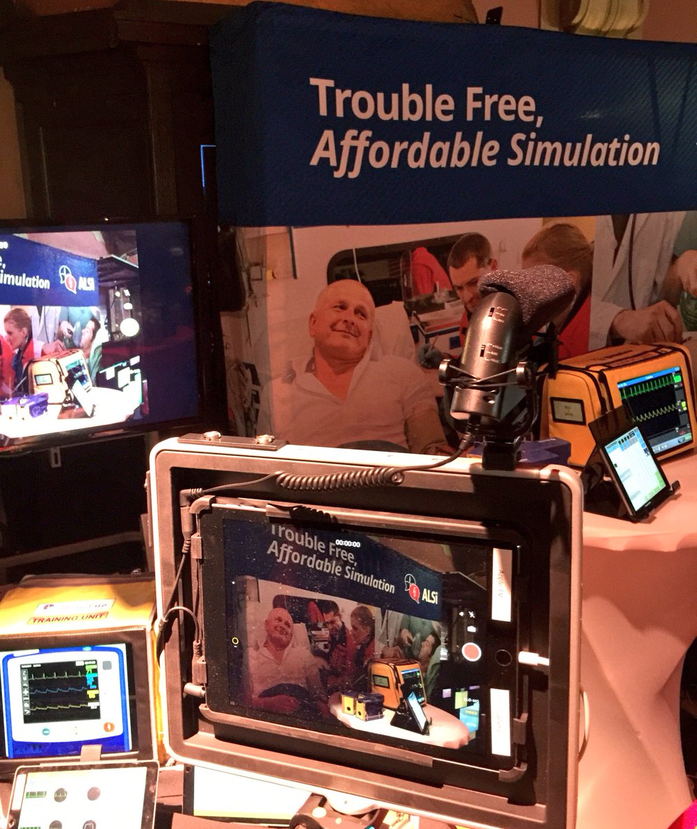 MDT_Ian's tweet image. Using @padcaster with the New Realiti from @i_simulate Secta Medical are @EuPREM2017 paediatric resus &amp;amp; emergency medicine congres in Gent