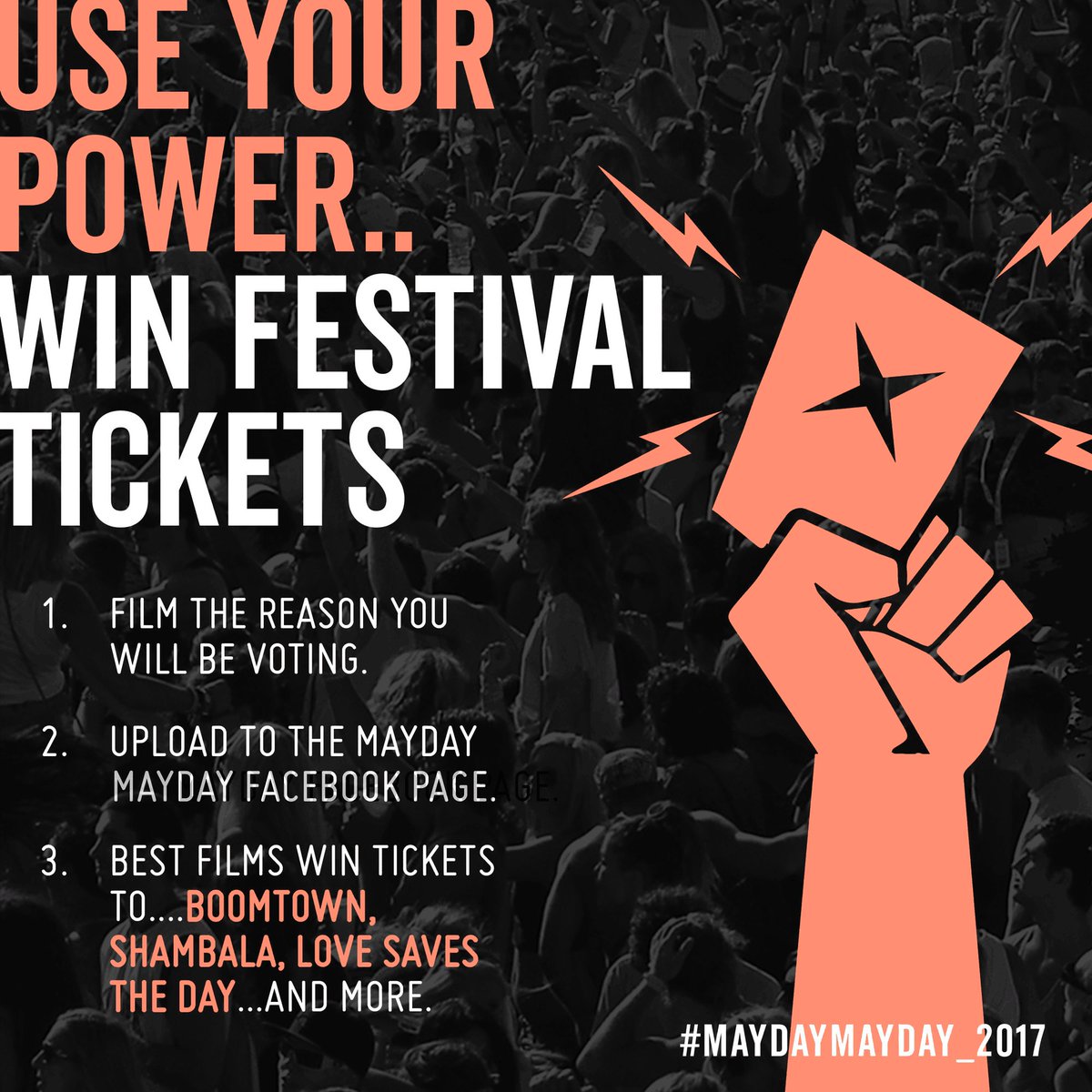 Greenbelt Festival (@greenbelt) on Twitter photo Win festival tkts inc #gb17. Register to vote by 22/05 + film & share your reasons to facebook.com/Maydaymayday20… #maydaymayday2017 <a href="/mayday_2017/">Maydaymayday</a> Win festival tkts inc #gb17. Register to vote by 22/05 + film & share your reasons to facebook.com/Maydaymayday20… #maydaymayday2017 <a href="/mayday_2017/">Maydaymayday</a>