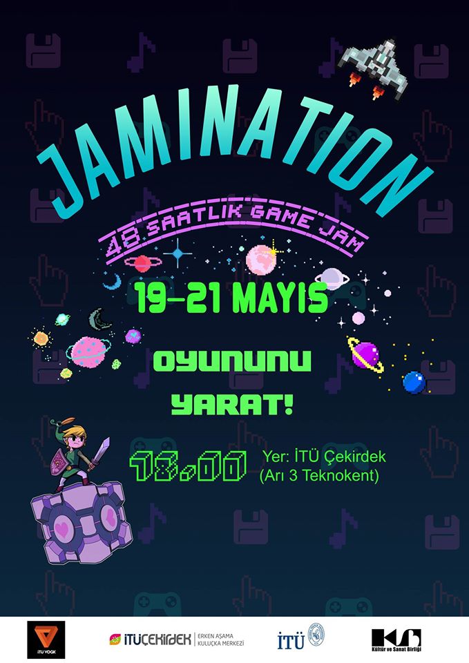 yazilimgunleri's tweet photo. #Jamination İstanbul'dan, hatta şehir dışından bile oyun geliştiricilerin bir araya geldiği,48 saat süren ÜCRETSİZ bir etkinliktir. #GameDev https://t.co/qYdBAeGss9