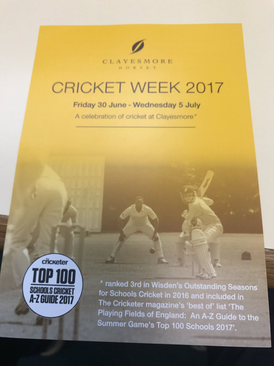 ClayesCricket's tweet photo. Cricket week is fast approaching https://t.co/KbXsBydLiG