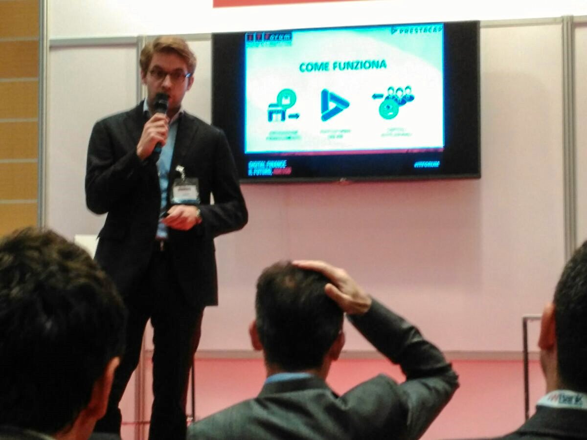 prestatech_'s tweet photo. Live from @ITForum_ITF 2017, where @PrestaCap ’s CEO, Christian Nothacker has just pitched our company @PrestaCap #fintech #lending #SMEs https://t.co/ZlWcKA0YKg
