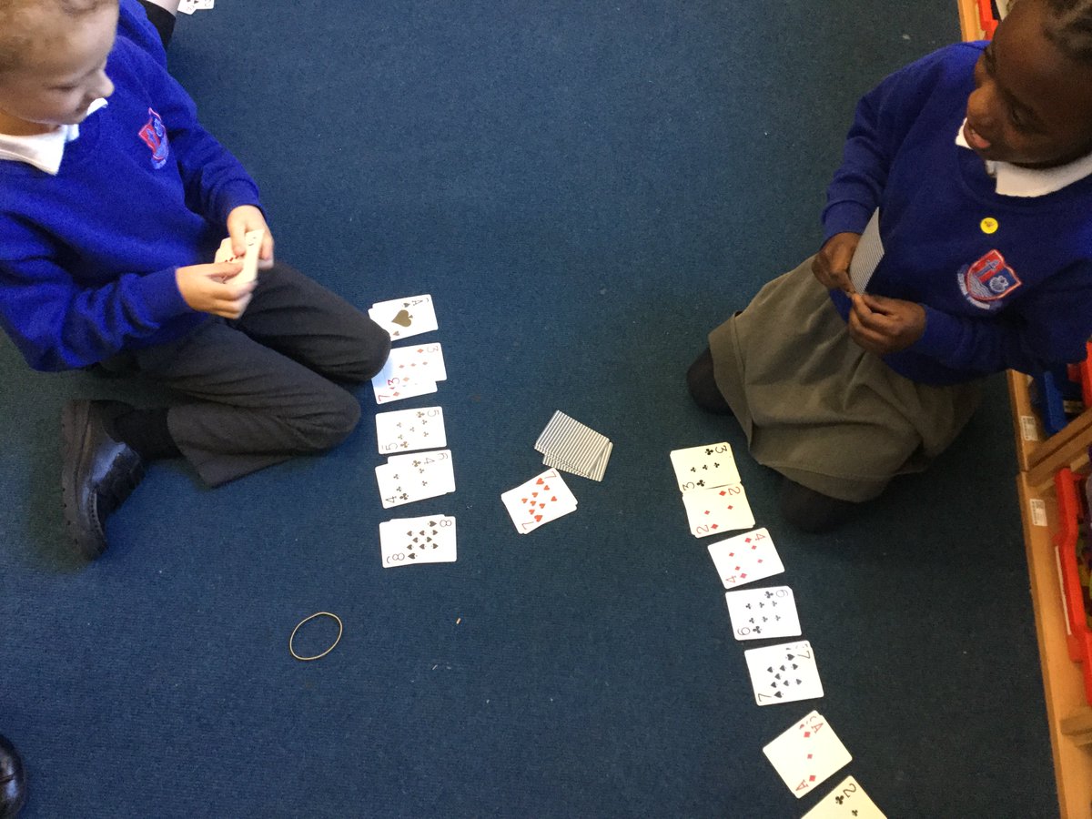 MissPaalanen's tweet image. Make Ten card game! This was so much fun! #Maths #MakeTen #CardGame @Centralprimary