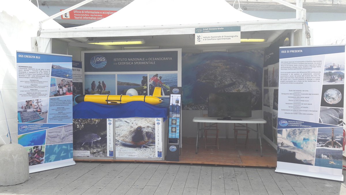 OGS_IT's tweet photo. Vi aspettiamo fino al 21 maggio al Porto Antico di #Genova a Slow Fish per parlare di #mare #ricerca #innovazione https://t.co/orLQg2a4Se https://t.co/RnzaMInX0v