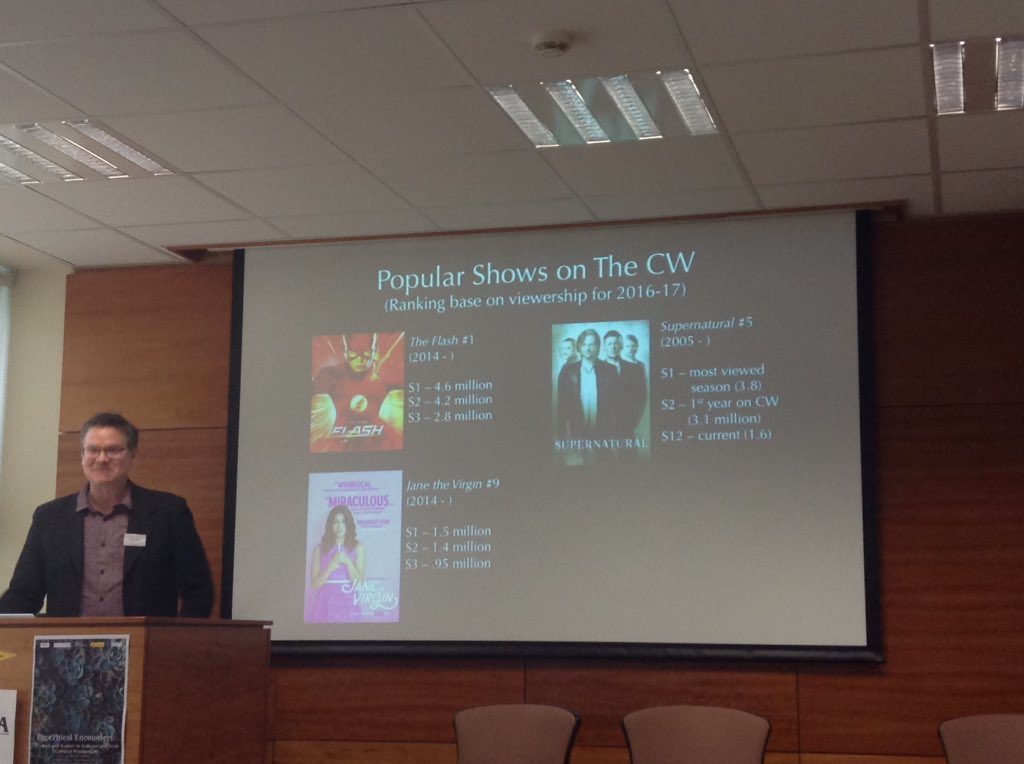 Dr_LorettaG's tweet photo. .@aaron_m_hunter with some stats on changing viewership of popular CW shows. @cinemaisdead17 #CinemaIsDead https://t.co/PR33jRzTu6