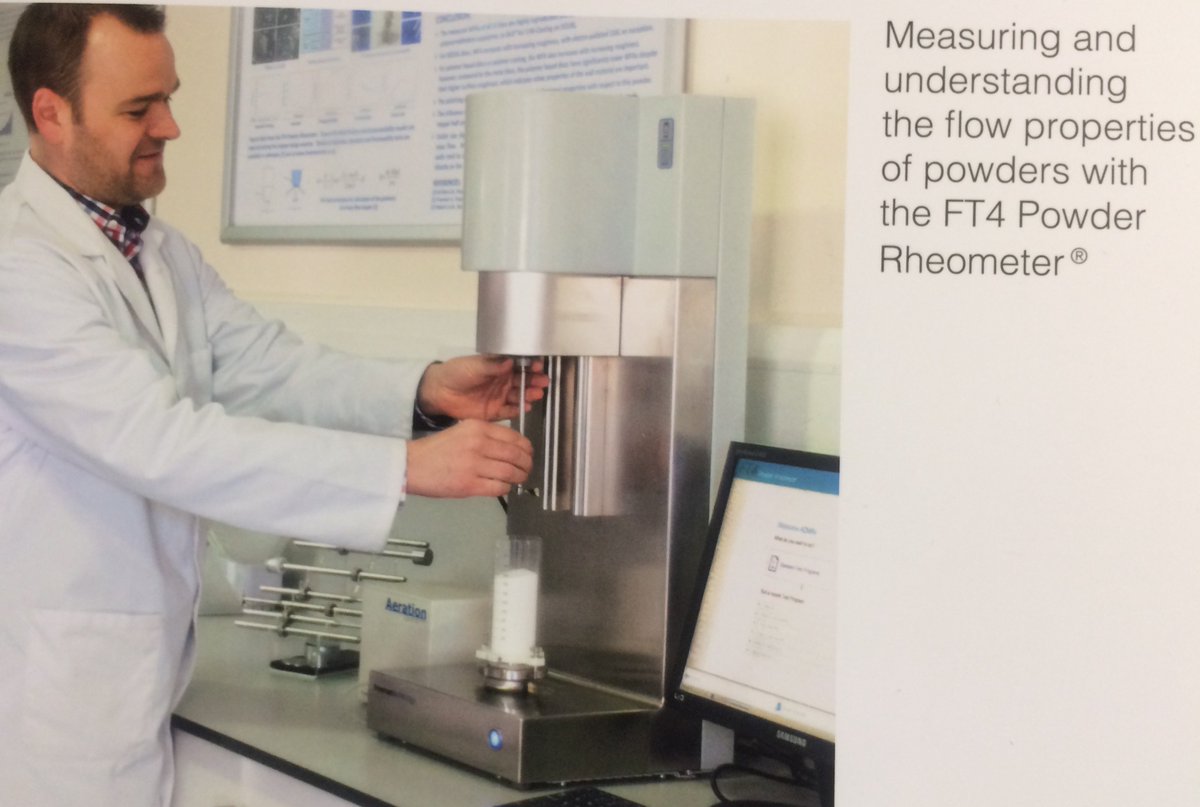 SurfaceMSystems's tweet photo. Freeman Technology's FT4 Powder Rheometer - Measuring & Understanding Powder Flow Properties #FreemanTech #ICChemEng https://t.co/Ft9kOpVhWf