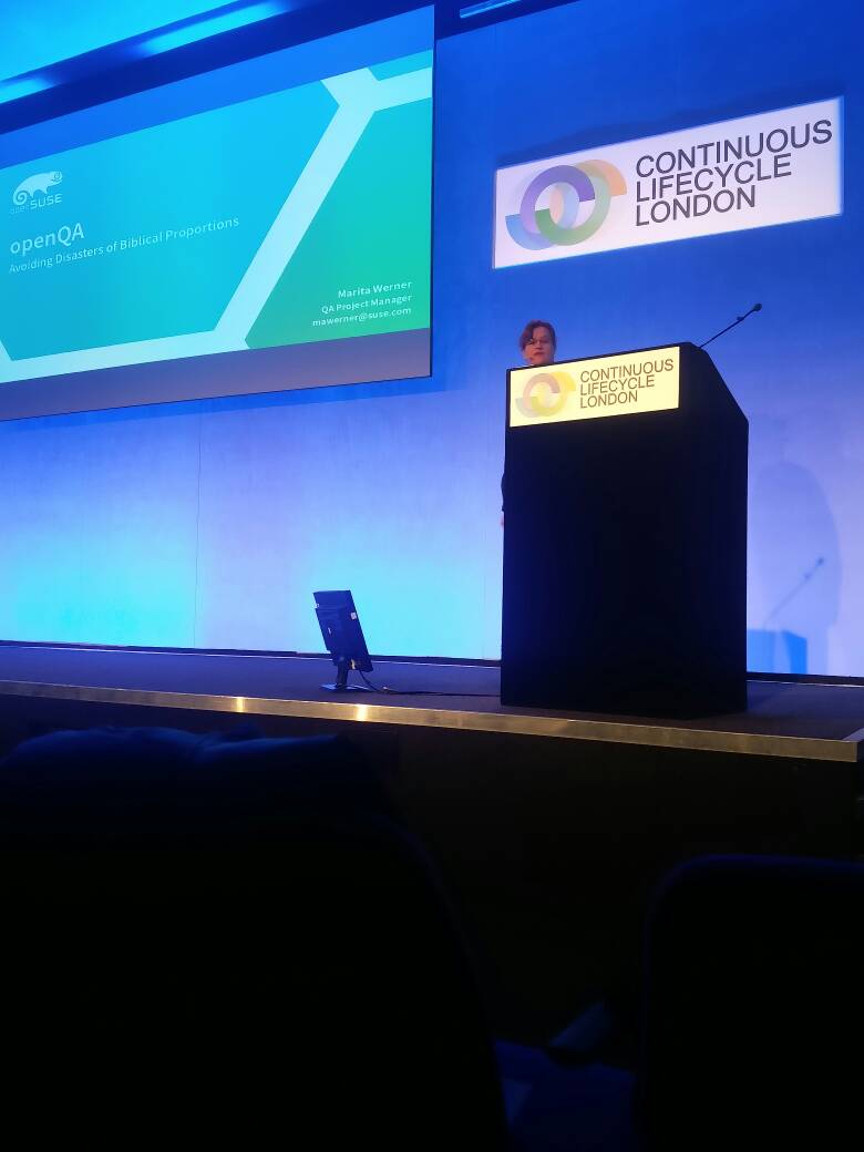 ConLifecycleLon's tweet image. .@mawernerSuse : testing like a user is the key to successful #openQA #cll17