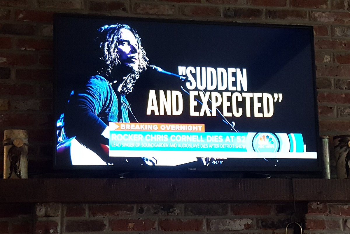 ESGaffney's tweet photo. So sad. Apparently the #todayshow was not surprised. RIP #chriscornell https://t.co/Gs9JlPPhTQ https://t.co/ixfyvZJ39G