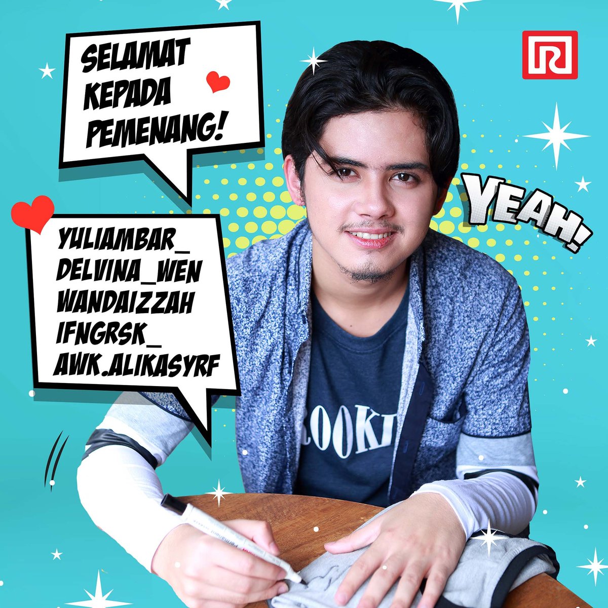 ramayanads's tweet photo. Yeay! Ini dia kelima akun Instagram yang menang #RamayanaGiveaway #RamayanaGombalinAliando. Congrats! https://t.co/43qsQwJnIe