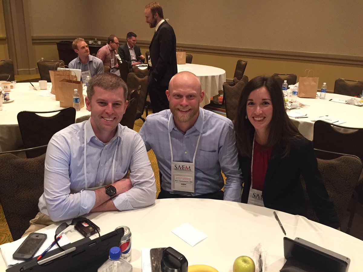 Jamie_Goehner's tweet photo. @MCWEmerMed @skpittman2006 @bphermanson Having a great time at #saem2017 https://t.co/u771U6FBwn
