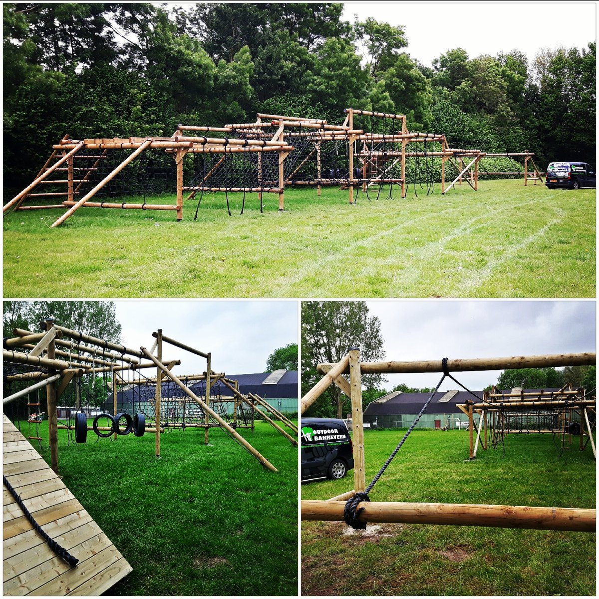 OutBakkeveen's tweet photo. Supertrots op dit mooie project, een hindernisbaan van 35mtr! #trainingscentrum #bosapen #emmeloord #survivalrun #outdoorbakkeveen https://t.co/8WToZ7eqLe