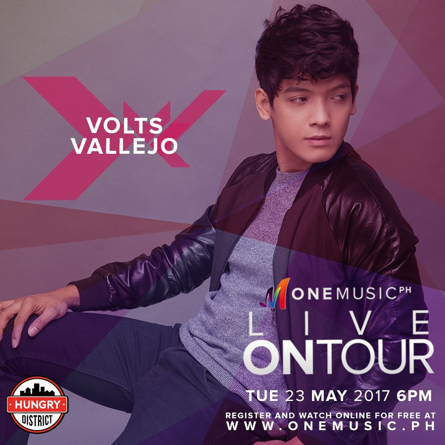 OneMusicPH's tweet photo. Make way for @voltsvallejo! Catch his performance on #OneMusicLiveOnTour this Tuesday, May 23! Show starts at 6PM! https://t.co/tJXSEXhb5r https://t.co/tMpAyF5FKW