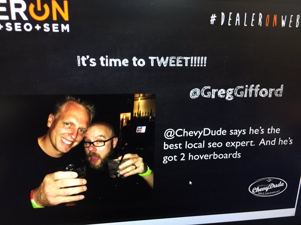 chrisspeer1's tweet image. What! @chevydude says he's the best local expert for SEO. And he has 2 hover boards! #SEO #Autofam #DealerOn