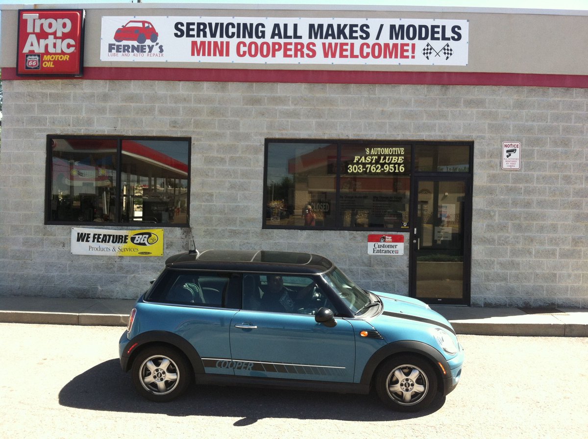 FerneysAuto's tweet photo. Is your #cooper a keeper?@FerneysAuto we specialize in #MiniCooper repairs post-warranty! #BringIt #MiniRepair #MiniMechanics #HappyCustomer https://t.co/ucgVvJ7KMq