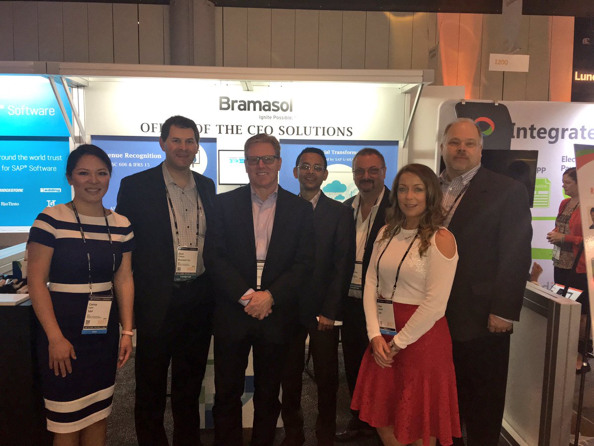 CardenutoR's tweet photo. Next stop on my #SAPPHIRENOW showroom floor visit today with @Bramasol. https://t.co/N69wXd17JE