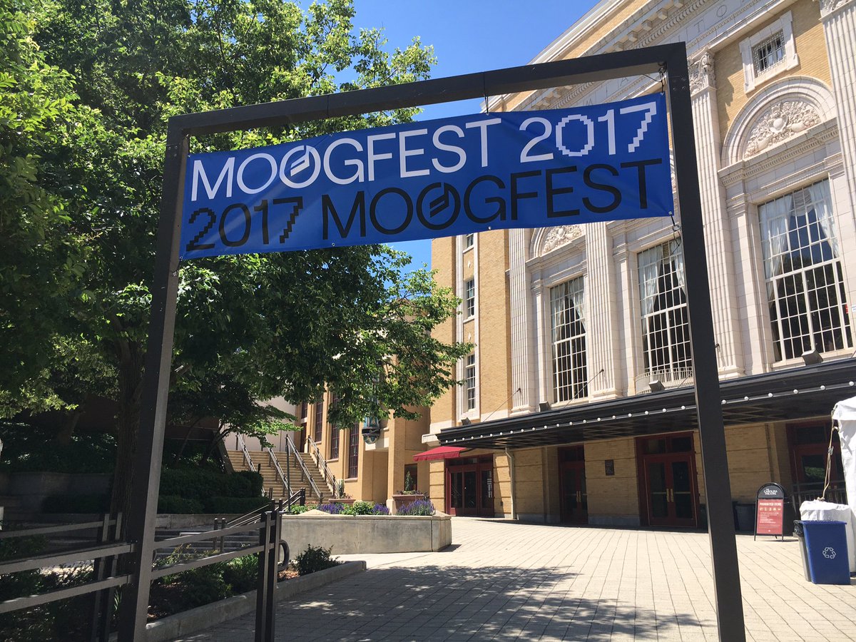 vintageking's tweet image. We're here at @Moogfest checking out the new #Subsequent37CV and all the other unique gear @moogmusicinc has to offer. #Moogfest2017