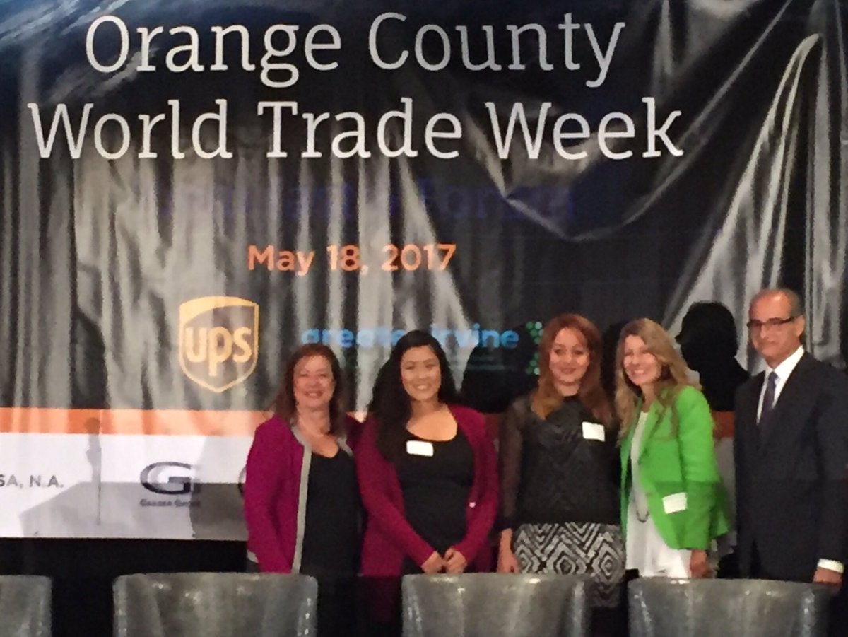 Tatyana_Aguirre's tweet photo. Congrats to #WITOC Scholarship Awardees Maryam @csuf & Genesis @SantaAnaCollege at #OCWorldTradeWeek #women in #international https://t.co/su5z8AtA1A