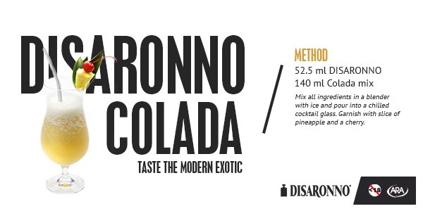 Be transported to the tropics… #CocktailHour #Disaronno