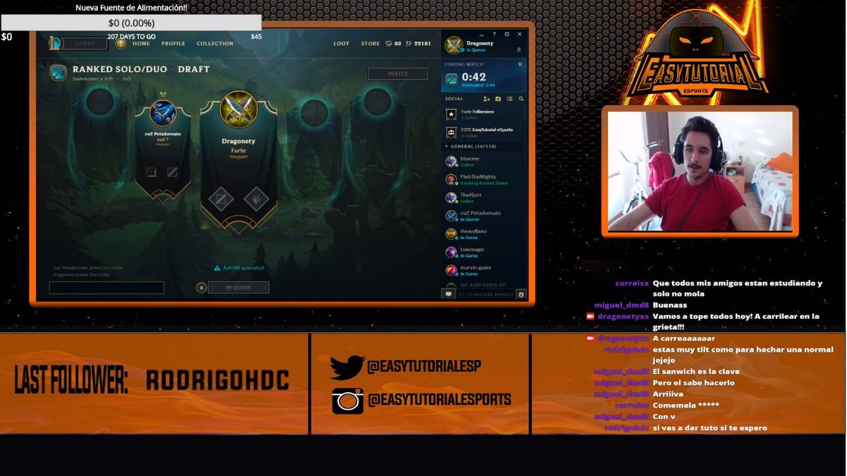 EasyTutorialeSp's tweet image. ¡Nuestro Streamer está en directo! , pasaros si queréis pasar un buen rato
twitch.tv/dragonetyxs