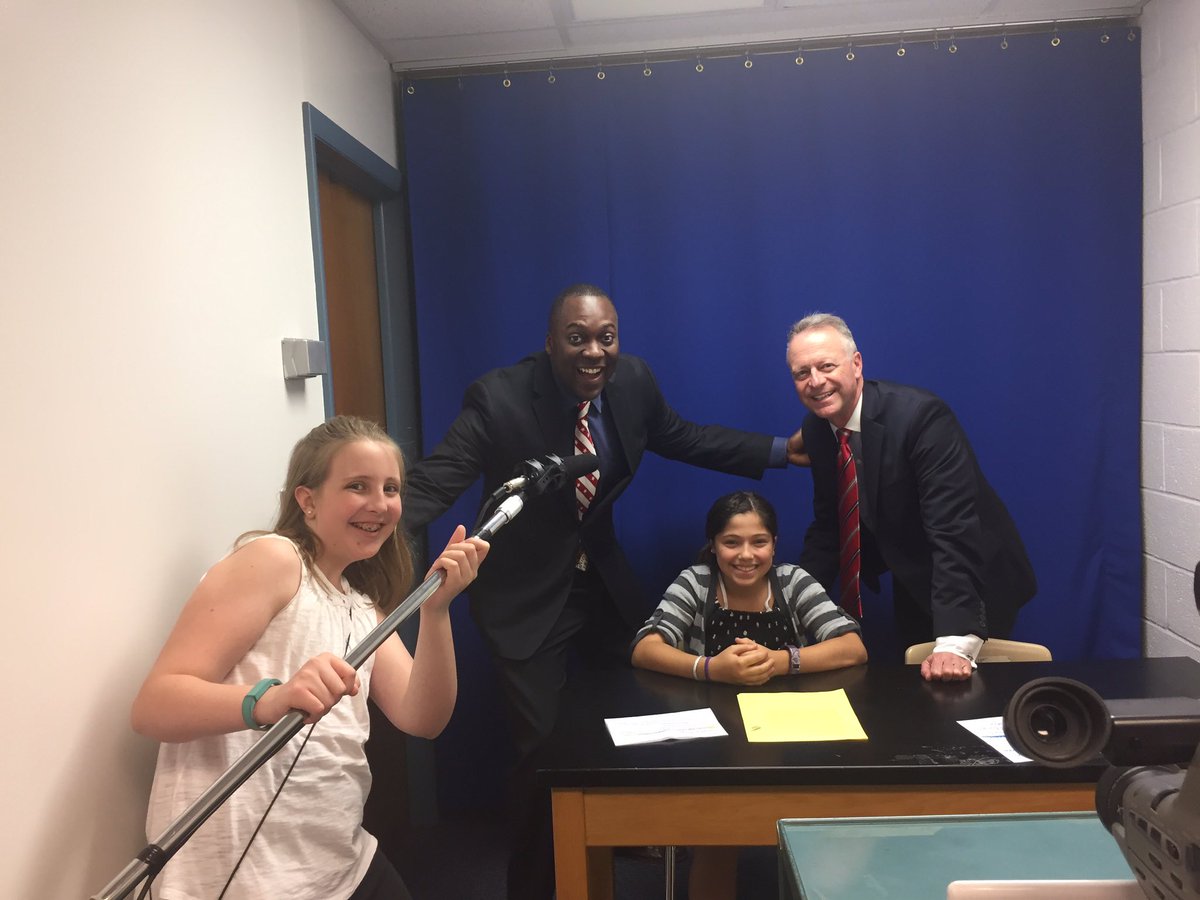 hcpss_omms's tweet photo. Check out our new on air talent for Falcon News!!  @mjmsuper @ommsgt @CalvinBallTeam https://t.co/7j2JsgifDH
