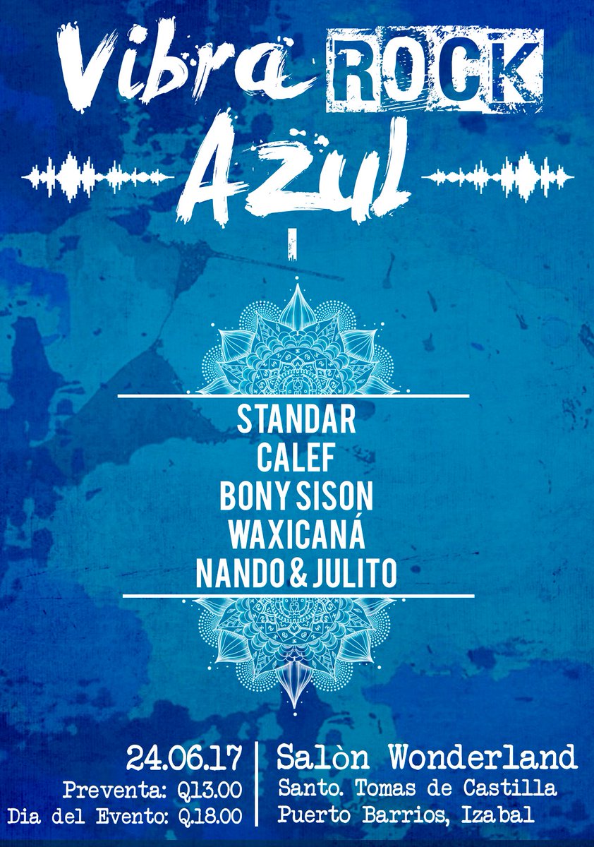 HeberthFloresP's tweet photo. #vibrarockazul #tzec 24.06.17 #santotomasdecastilla #salonwonderland
#standar #calef #bonysison #waxicaná #nandoyjulito https://t.co/j7G2Uz1oPq