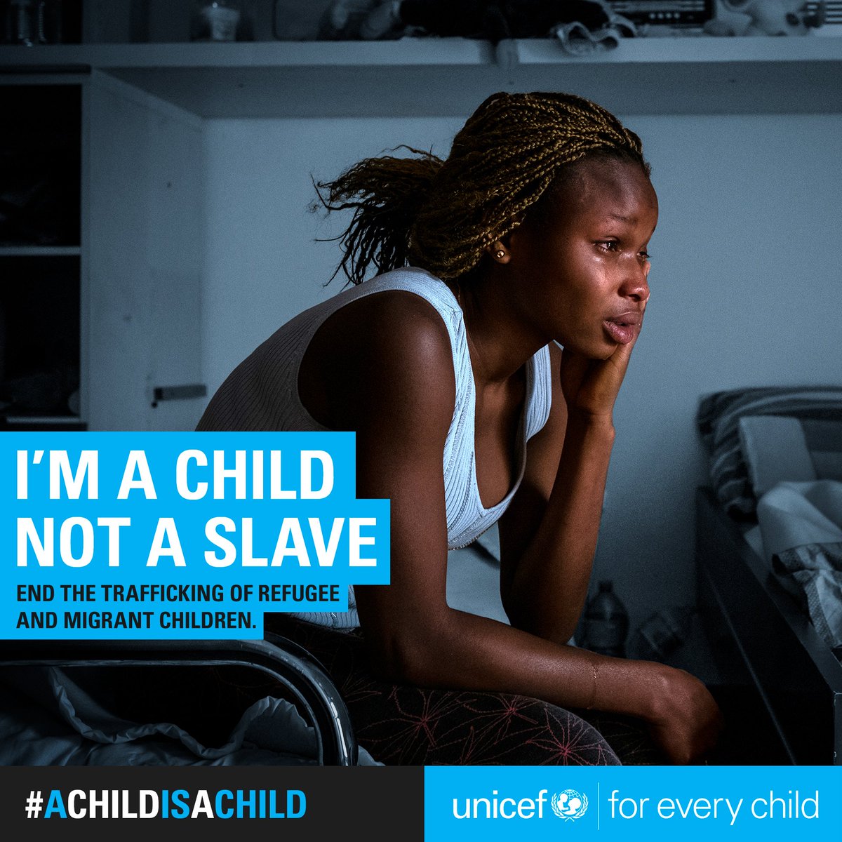 UNICEF's tweet photo. #AChildIsAChild &amp; we must protect them from abuse &amp; exploitation - no matter where they come from. 

RT to stand with #ChildrenUprooted. https://t.co/ScDUnZipdh