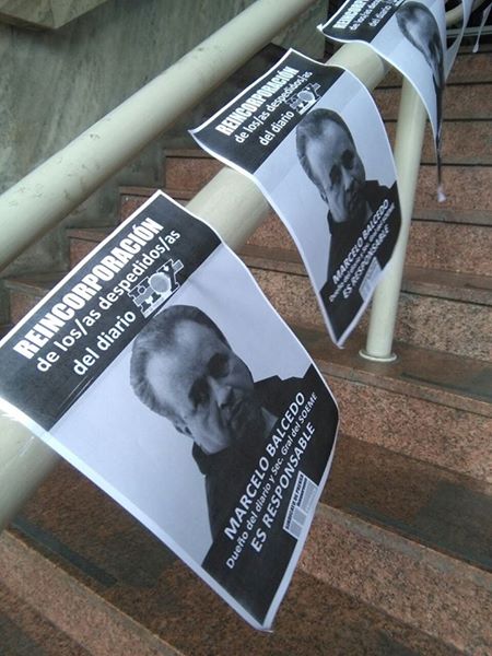 #LaPlata HOY-16hs Convocamos a acompañar al periodista Facundo Montiel que reingresará a su puesto d trabajo en el Diario Hoy (32 e/ 3 y 4)