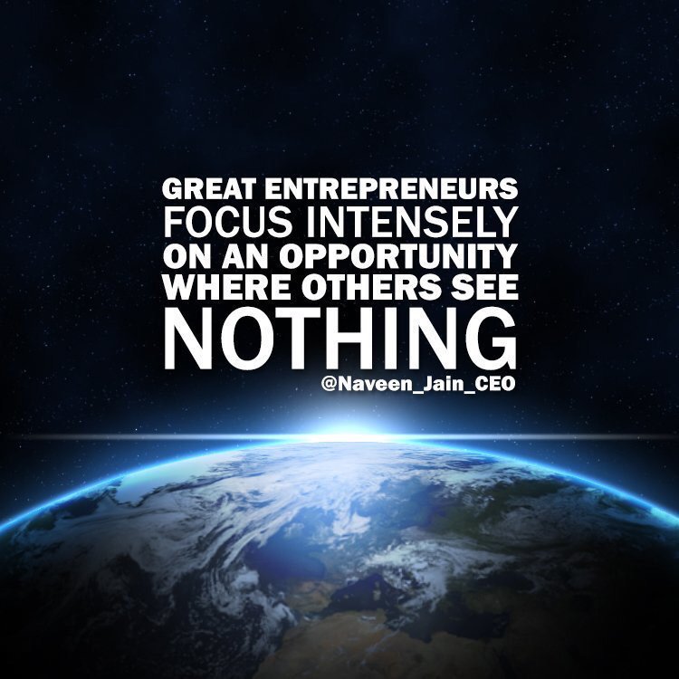 Naveen_Jain_CEO's tweet photo. "Vision is the art of seeing what is invisible to others." #ThursdayThoughts https://t.co/JQvWReZNBc
