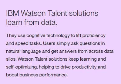 Brian__Lally's tweet photo. Talent management transformed with newly renamed: #IBMWatsonTalent

#HumanResources #Recruitment #Analytics 

https://t.co/6JDbKm5qkz https://t.co/u5A63ollll
