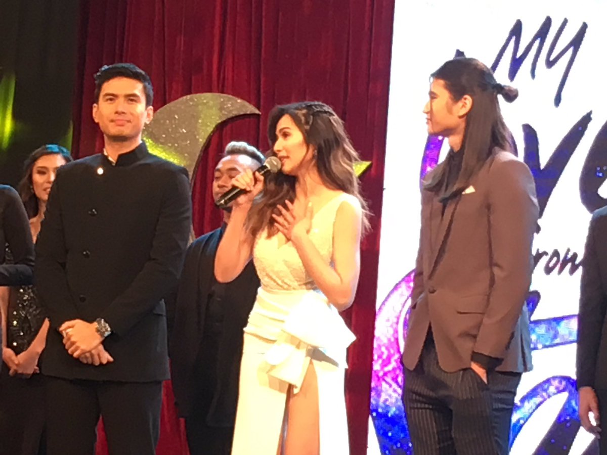 The cast of @mylovefromdstar at the grand launch #MLFTSPressCon #GMAStudio7 05.18.17