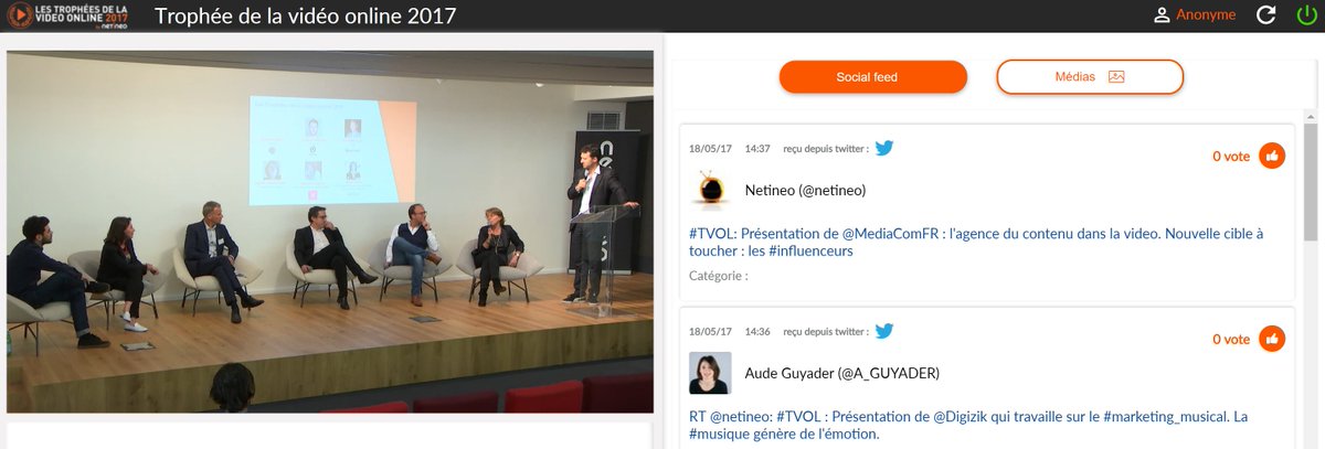 Participez aux conférences des trophées de la vidéo online 2017 :
lvns.tv/tvol