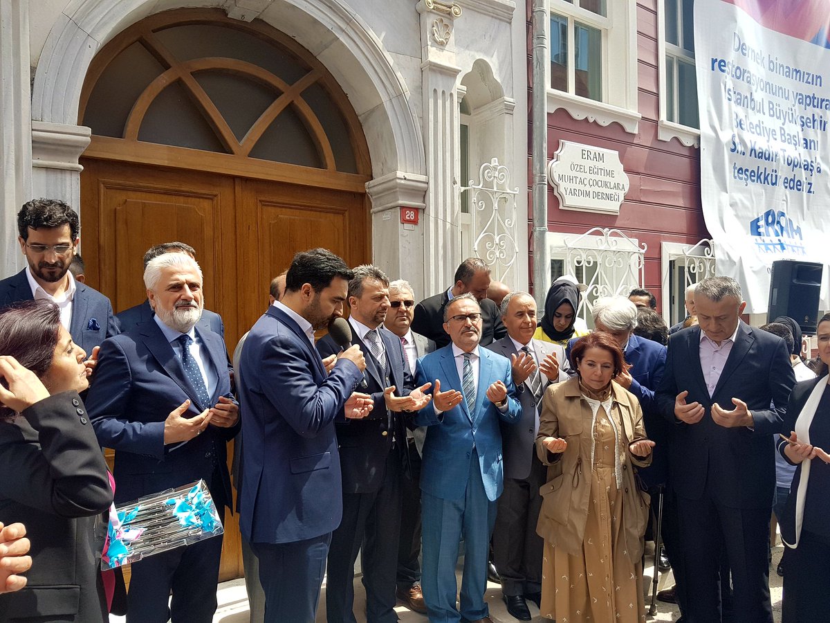 Özel eğitime muhtaç çocuklar yardım derneği ERAM'ın restore edilen yeni binasını Seçkin misafirlerin katılımıyla dualarla açtık .